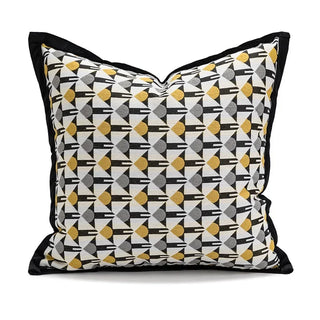 zimmer cushion covers geometric elephant pattern handmade pillowcase zipper front view