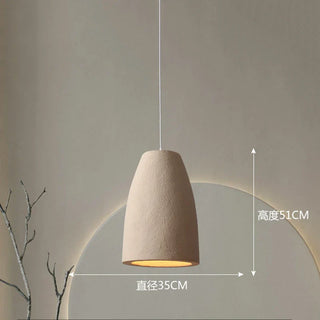 LED Polymer Chandelier – Modern Pendant Light with Natural Polymer Shade