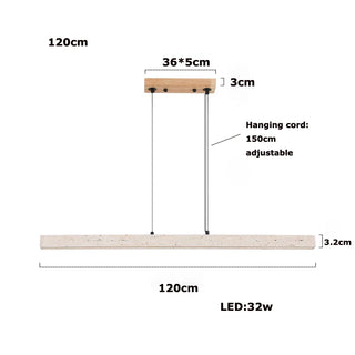 Stone Steel Chandelier – Contemporary Dining Room Lighting | Dimmable LED Fixture