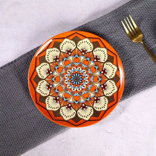 hand painted ceramic plates earthworks luxury italian ceramic dinnerware elegant table setting set view