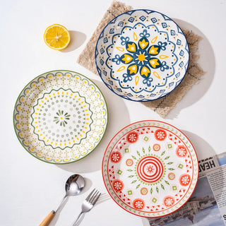 ceramic art plates earthworks handcrafted porcelain dinnerware set elegant european style set view