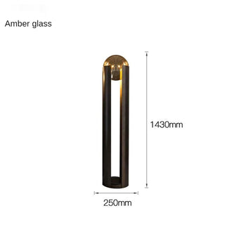 Metal Glass Floor Lamp – Postmodern LED Lighting for Living Room Ambiance