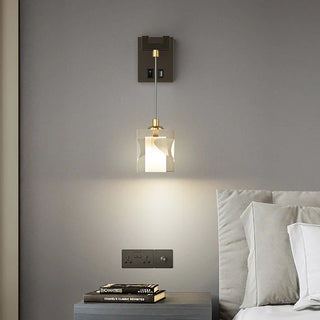 Nordic Crystal Wall Light – Soft Diffused Lighting with Copper Mount Lamp