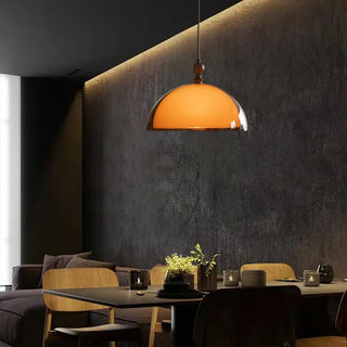 Brown Acrylic Pendant Light – Modern Dining Room Chandelier With Warm Ambient Lighting