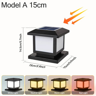 Solar Table Lamp – Modern Waterproof Outdoor Solar Lantern with Integrated LED