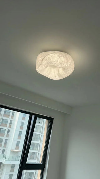 Handmade Silk Ceiling Lamp – Modern LED Recessed Dimmable Light Fixture