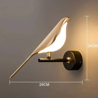 Applique murale Birdy – Applique murale LED moderne avec un design d'oiseau élégant
