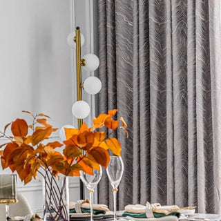 blackout curtain malmö contour detail grey modern privacy enhancing drapes close-up