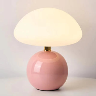 Ceramic Table Lamp – Modern LED Bedroom Lighting With Soft Ambient Light