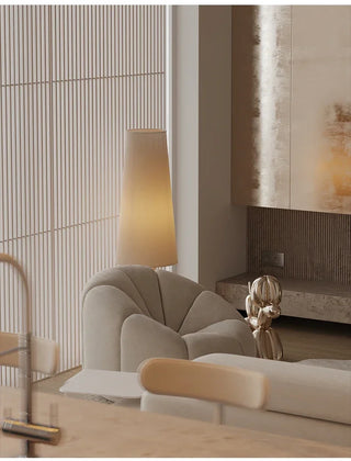 Nordic Floor Lamp – Modern Fabric Shade | Durable Iron Frame Lighting