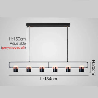 Black Metal Pendant Lamp – Modern Pendant Light With LED Hanging Lamp Design