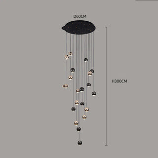 Brushed Steel Pendant Light – Modern LED Dimmable Lamp for Living Room