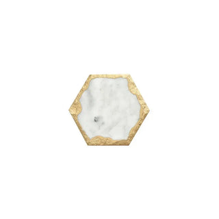 gold edge marble tray earthworks handcrafted european marble serving tray eco-friendly stone detail