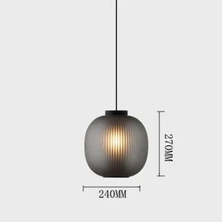 Glass Pendant Light – Height Adjustable Contemporary Nordic Pendant Lamp