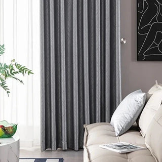 insulated blackout curtain scandinavian thermal luxury fog ash drapes side view