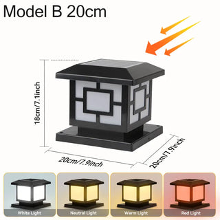 Solar Table Lamp – Modern Waterproof Outdoor Solar Lantern with Integrated LED