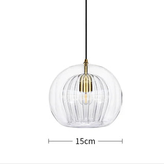 Nordic Glass Pendant Light – Modern Pendant Lighting with Iron Finish Lamp
