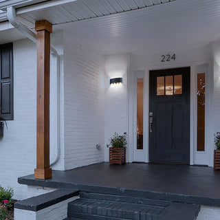 Waterproof Outdoor Wall Lamp – Black LED Up and Down Lighting | Architectural Façade Fixture