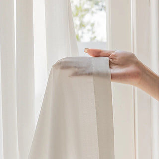 uv protection sheer curtain knitted polyester window panel anti-glare front view