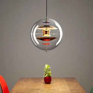 LED Sphere Pendant Light – Modern Pendant Light With Metallic Finish Lighting