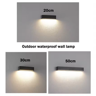 Modern LED Wall Light – Waterproof Outdoor Wall Light with Warm Ambient Lighting