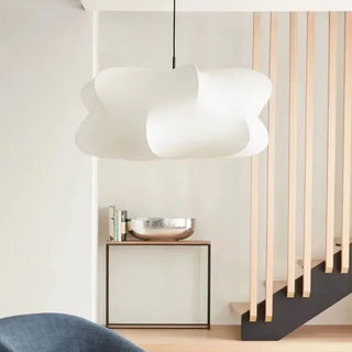 Silk Pendant Light – Japanese Pendant Lamp With Hand-Woven Silk Fabric For Living Room