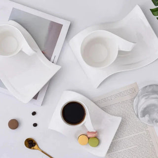 ceramic cup set handcrafted art ceramic coffee mugs durable stylish design side view