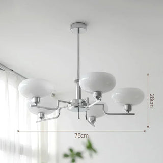 Modern Iron Chandelier – Stylish Ceiling Light with LED for Living Room Lighting