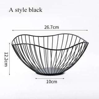 Modern iron fruit basket