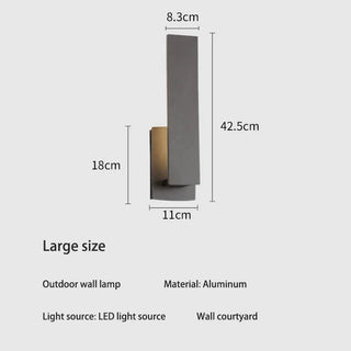 Outdoor Wall Light – Black Powder-Coated Aluminium LED IP65 Rated Modern Lighting Fixture