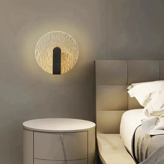 Black Wall Lamp – Contemporary LED Wall Sconce with Acrylic Lampshade Light