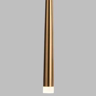 Compact LED Pendant Light – Modern Brushed Nickel Chandelier for Small Spaces