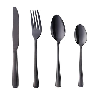 luxury stainless steel cutlery modern dining set durable eco-friendly flatware detail