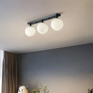 Clean Ceiling Light – Modern Three Point Lighting | Sleek Glass Stone Fixture