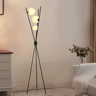 Floor Lamp – Modern Energy Efficient Lighting with Transparent Glass Balls