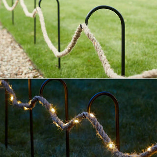 Rustic Light Garland – Elegant String Lights With Soft Warm Glow & Easy Install