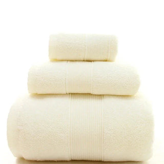 cotton bath towel set plush high absorption quick drying towels bundle front view