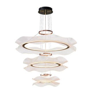 Suspension LED acrylique – Lampe suspendue moderne avec abat-jour en acrylique blanc et finition en fer