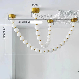 Modern LED Pendant Light – Alloy Silver Ceiling Lamp with Remote Control