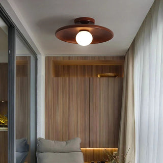 Wood Ceiling Light – Modern Natural Wood Lighting With Warm Ambient LED Illumination