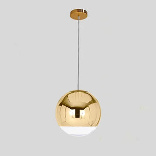 Minimalist Pendant Light – Electroplated Glass LED Dining Room Fixture