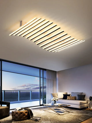 Semi-Flush Chandelier – Modern LED Ceiling Light | Iron Fixture for Dining Room