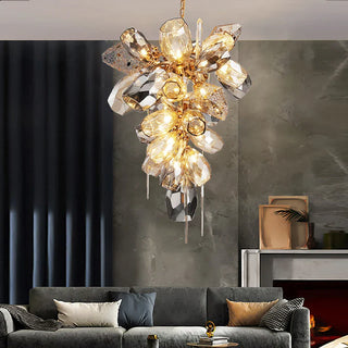 Modern Glass Pendant Light – Aluminum LED Pendant Lamp for Living Room Lighting