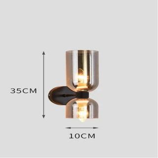 Interior Wall Light – Transparent Glass Wall Lamp | Modern LED Lighting Fixture