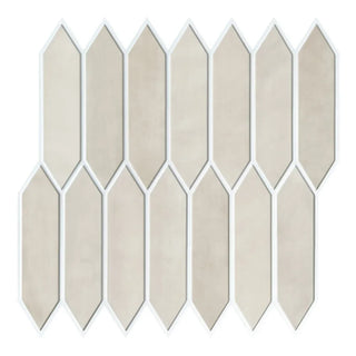 beige tile panels self-adhesive vinyl wall panels matte finish heat insulation front view