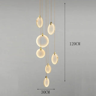 Suspension LED acrylique – Luminaire suspendu moderne pour éclairage de salon