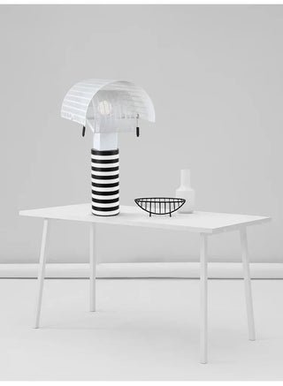 Black White Pendant Lamp – Modern LED Cord Light With Rotary Switch Control