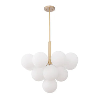 Modern Glass Chandelier – Elegant Living Room Lighting With Chrome Finish & G9 Bulb
