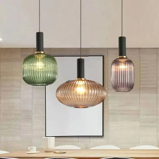 Smoked Glass Pendant Light – Nordic Pendant Light for Dining Room Lighting