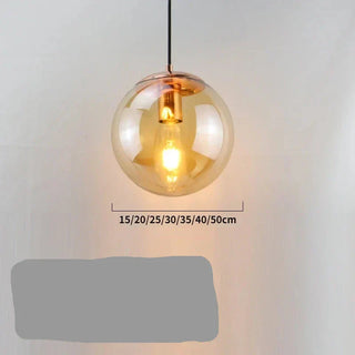 Modern Pendant Light – Gold Pendant Lamp With Glass Shade & Warm Ambient Lighting